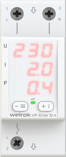 Реле напряжения Welrok VIP-32 red