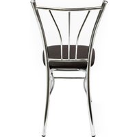 Стул ВВР Трилогия (шоколад крокодил/хром, экокожа)