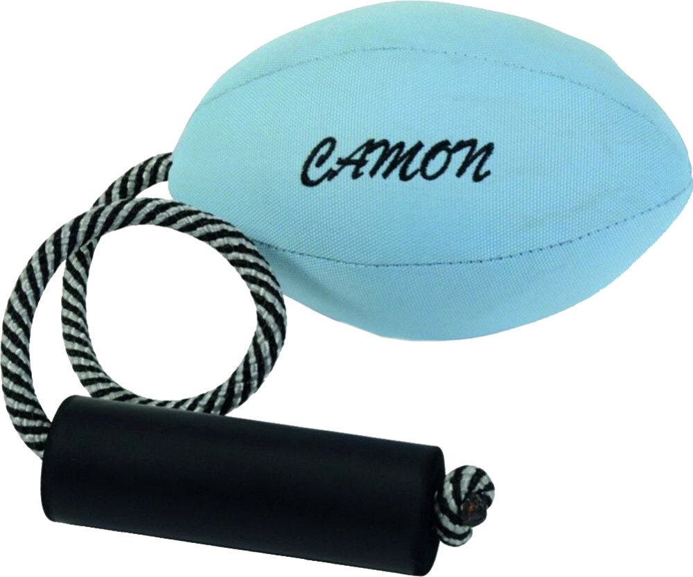 

Игрушка для собак Camon Мячик овальный из ткани оксфорд с веревкой AH511/C