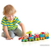 Конструктор Азбукварик Автокран. Talky Blocks Кнопочка 2827