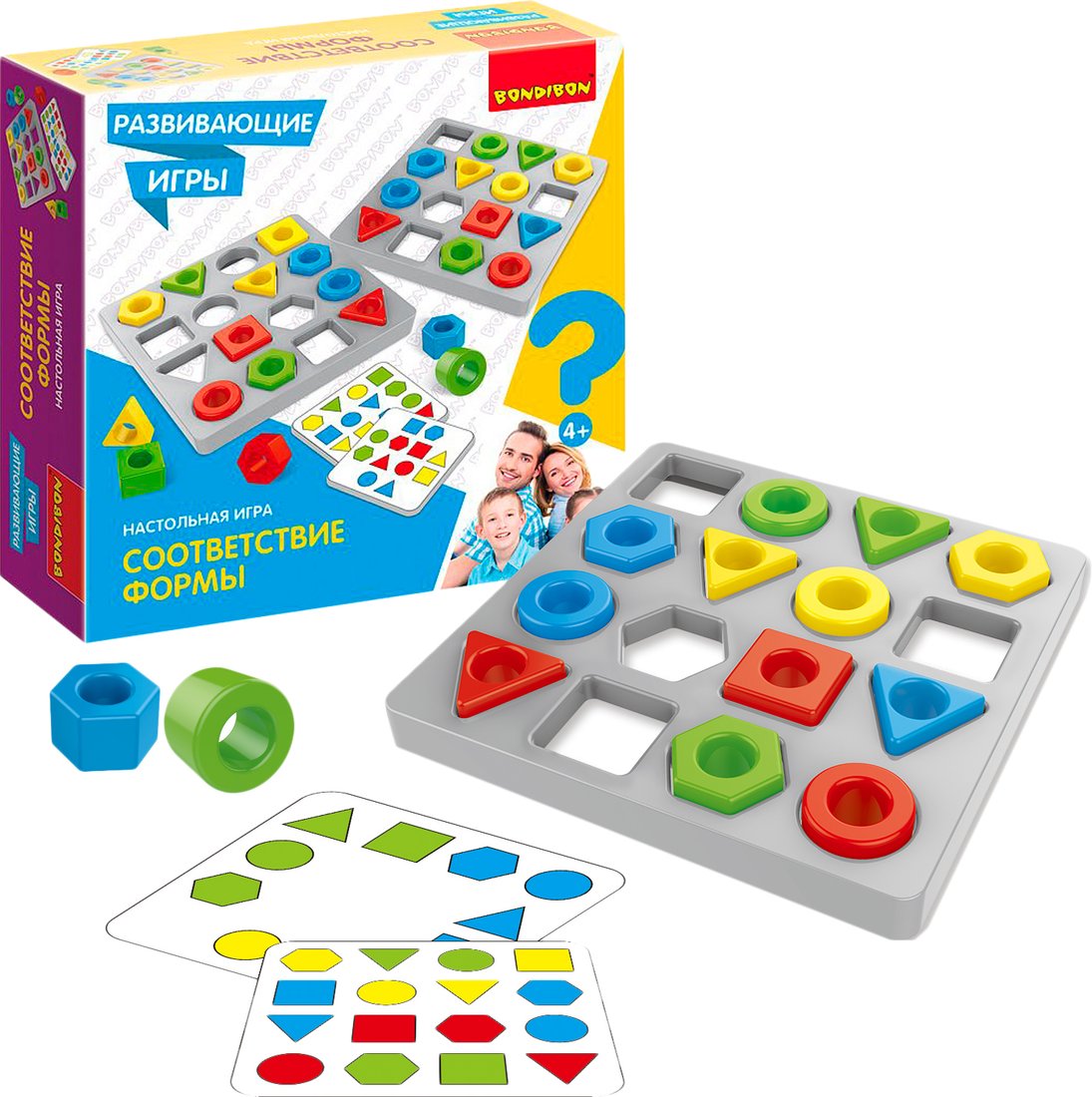 

Развивающая игра Bondibon Соответствие формы ВВ5166