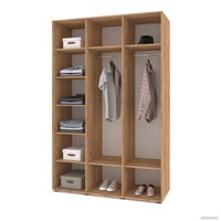 Шкаф распашной Modern Стоун С31 (золотой дуб/графит)