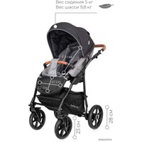 Универсальная коляска Riko Basic Bella Lux (3 в 1, 01/темно-серый)