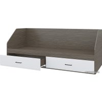 Кровать-тахта Горизонт Ненси 800 2ящ (венге/белый глянец)