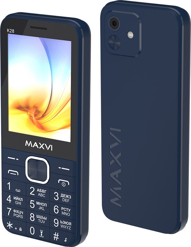 Кнопочный телефон Maxvi K28 (синий)
