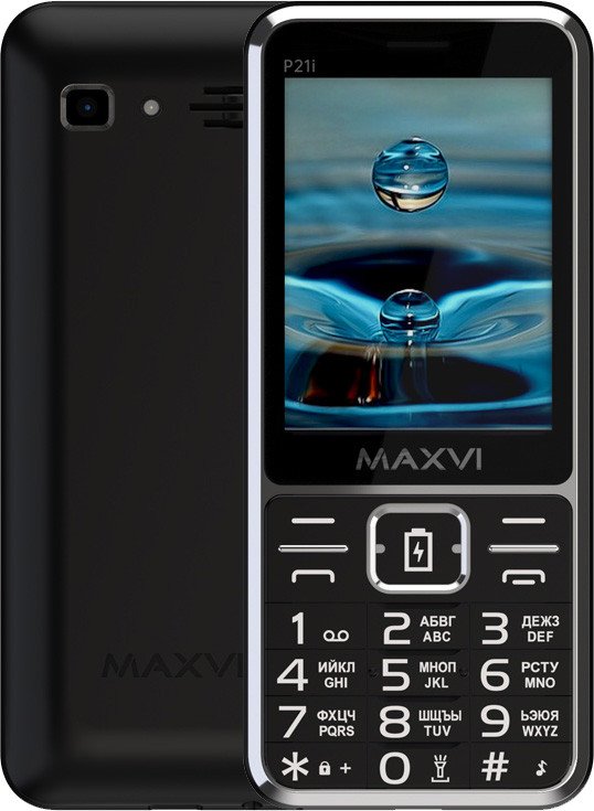 Кнопочный телефон Maxvi P21i (черный)