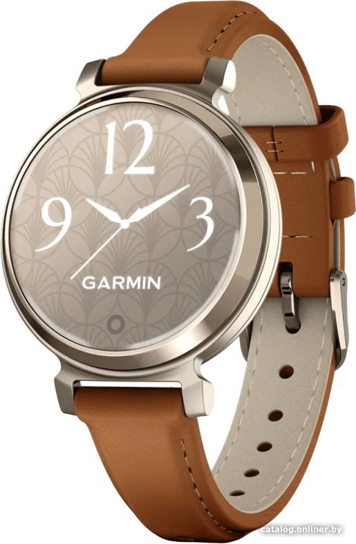 Умные часы Garmin Lily 2 Classic (кремовое золото/коричневый)