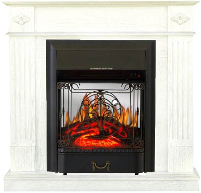 

Каминокомплект Smolcom Brighton STD-ASP с Royal Flame Majestic FX M Black (бьянко бел.)
