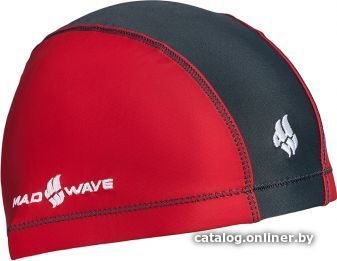 Шапочка для плавания Mad Wave Lycra Doutone (красный)