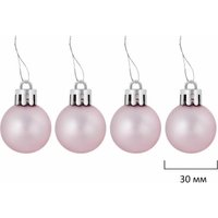 Елочная игрушка Золотая сказка 591715 (77 шт, розовый/белый)