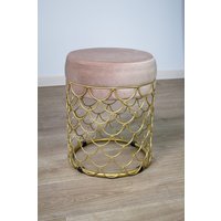 Пуфик Sheffilton SHT-B13 (латте/золотой)