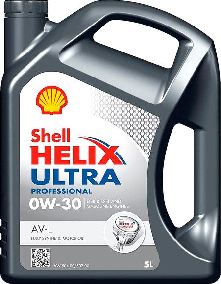 

Моторное масло Shell Helix Ultra Professional AV-L 0W-30 VW 504.00/507.00 5л