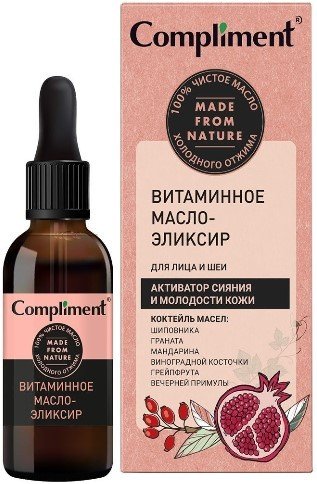 

Compliment Масло для лица Витаминное эликсир Для лица и шеи 27 мл
