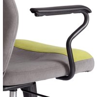 Офисное кресло TetChair Aviator (флок, ткань, олива/серый, 6/7/W-12)