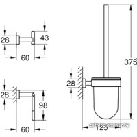 Набор для туалета Grohe Essentials Cube 40757001 (хром)