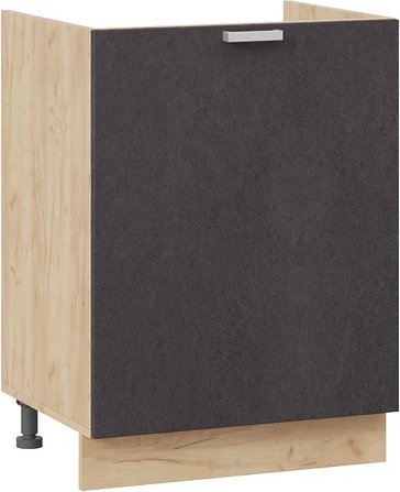 

Шкаф напольный Трия Гранита 1Н6М с одной дверью (дуб крафт золотой/бетон графит)