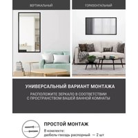 Зеркало eMZe Line 52x102 LINE.52.102.CHE (черный)