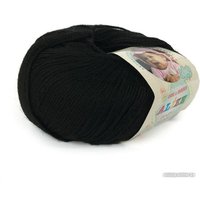 Пряжа для вязания Alize Baby Wool 60 (175 м, черный, 10 мотков)