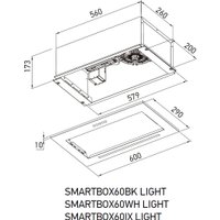 Кухонная вытяжка Meferi SMARTBOX60BK Light