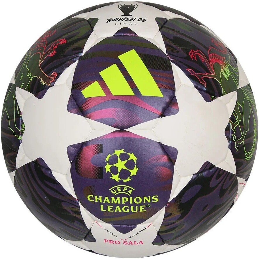 Футзальный мяч Adidas UCL Final 25/26 Pro Sala FIFA Quality Pro JX9102