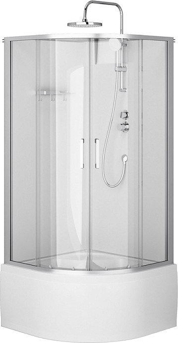 Душевая кабина AM.PM Above 90x90 W9XC-401A-9090MT (хром матовый/прозрачное стекло)
