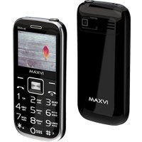 Кнопочный телефон Maxvi B6ds up (черный)