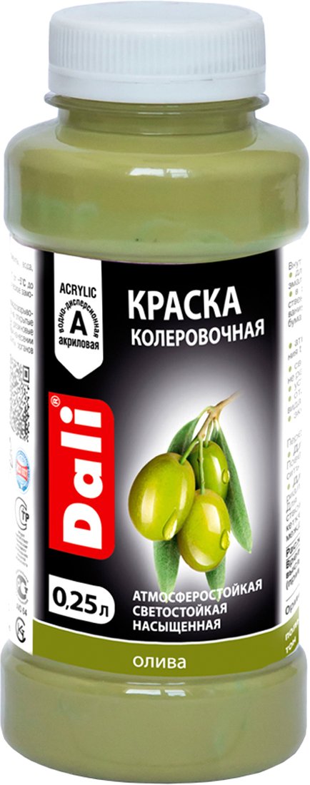 

Колеровочная краска Dali акриловая 0.25 л (олива)