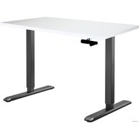 Стол для работы стоя ErgoSmart Manual Desk Special 1360x800x36 мм (альпийский белый/черный)