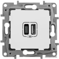 Розетка USB Legrand Etika 672236 (белый)