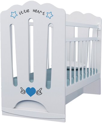 VDK Little Heart колесо-качалка с маятником (белый)