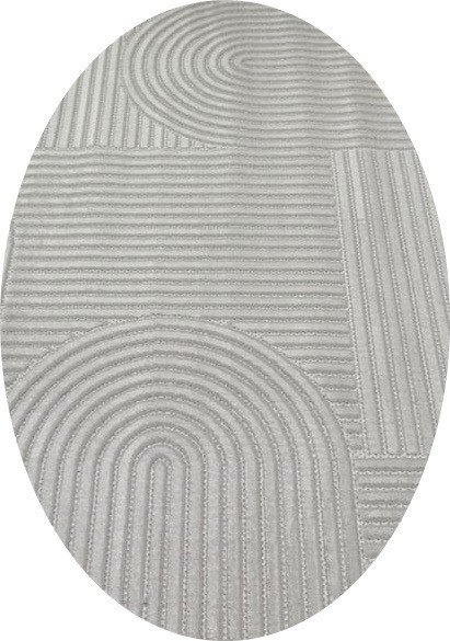 

Ковер для жилой комнаты Radjab Carpet Моника Овал MC 402A 12617 (2.4x3.4, Beige)