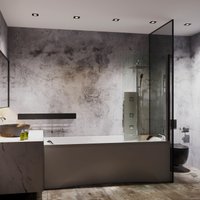 Стеклянная шторка для ванны Roxen Brimen 52010-80 80х140 в Бресте