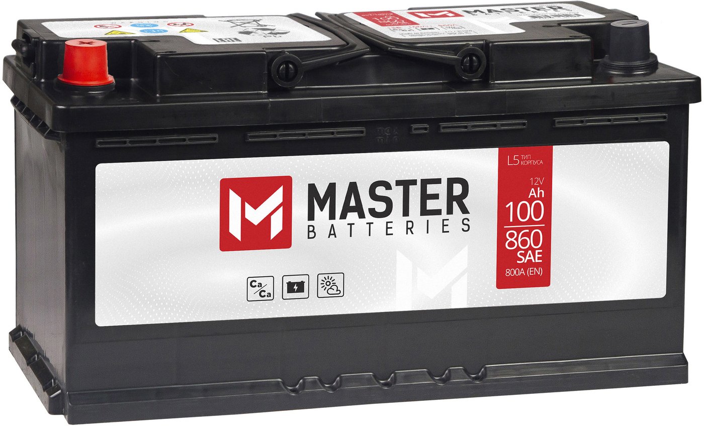 

Автомобильный аккумулятор Master Batteries L+ (100 А·ч)