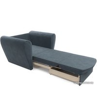 Кресло-кровать Мебель-АРС Квартет (велюр, серо-синий HB-178 26)