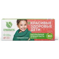 Зубная паста Synergetic Клубничка и банан 50 г (красный)