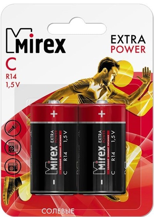 

Батарейка Mirex Extra Power C 2 шт 23702-ER14-E2