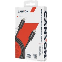 Кабель Canyon UC-44 CNS-USBC44B USB Type-C - USB Type-C (1 м, черный)