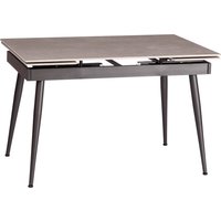 Кухонный стол TetChair Lord Grey 180x80x75 (светло-серый/черный)