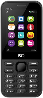 

Кнопочный телефон BQ Step XL+ (черный) [BQ-2831]