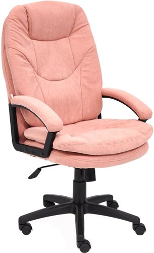 Офисное кресло TetChair Комфорт ЛТ (флок, розовый)