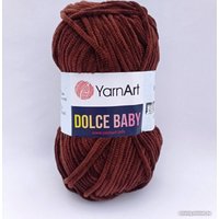 Пряжа для вязания Yarnart Dolce Baby 775 50 г 85 м (коричневый)