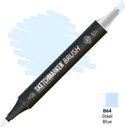 

Маркер художественный Sketchmarker Brush Двусторонний B64 SMB-B64 (синяя сталь)