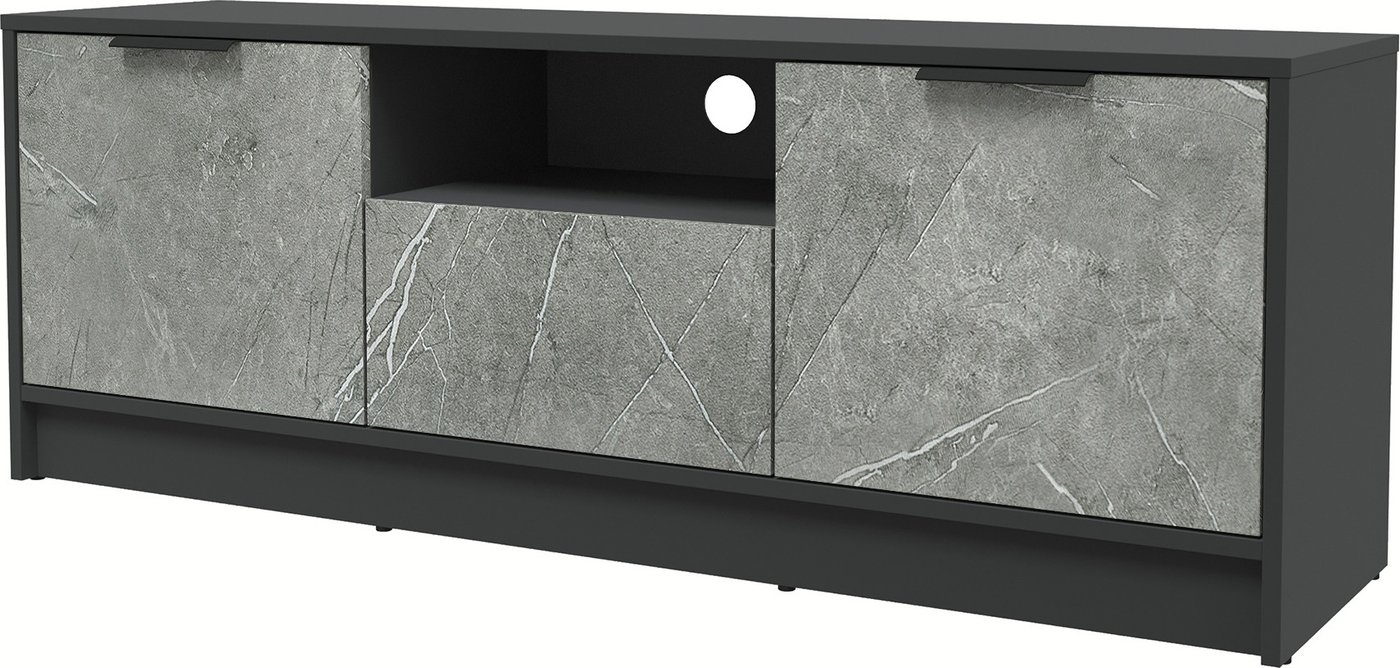 

Тумба Интерлиния ТВ Концепт КТ-ТВ3-50 Глосс (антрацит/керамика)