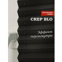 Плиссе Delfa Crep BLO СПШ-36205 (34x160, черный)