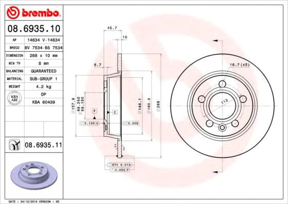 

Brembo 08693510