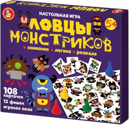 

Детская настольная игра Десятое королевство Ловцы монстриков 04675
