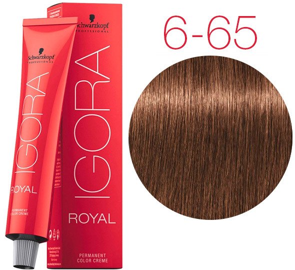 

Крем-краска для волос Schwarzkopf Professional Igora Royal Permanent Color Creme 6-65 60 мл