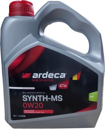 Моторное масло Ardeca Synth-MS 0W-20 4л