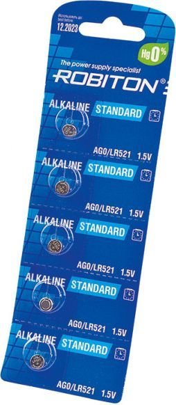 

Батарейка Robiton Standard R-ag0-0-bl5 БЛ16943 5 шт