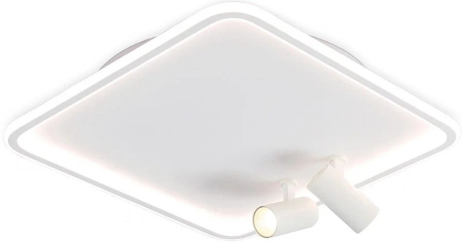 

Припотолочная люстра Ambrella light Comfort FL5114/1+2 WH (белый)